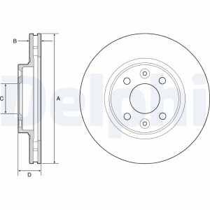 Set discuri frana (2 buc.) Fata Dreapta/Stanga potrivit CITROEN JUMPY III; DACIA LOGAN II, LOGAN MCV II, SANDERO II; RENAULT CLIO IV, LOGAN I, LOGAN II, LOGAN/STEPWAY II 0.9-1.6D 06.11- - Img 3