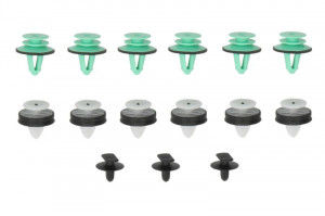 Set montaj clipsuri potrivit SKODA OCTAVIA II 2004-2013 - (aplicatie: garnituri pentru usi)