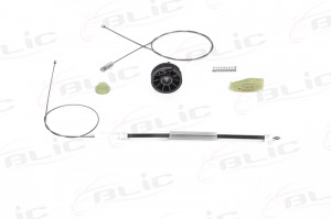 Set reparatie macara geam spate dreapta potrivit PEUGEOT 206 2000-2007 - (cabluri)