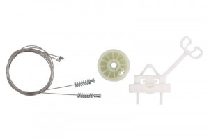 Set reparatie macara geam spate stanga potrivit ABARTH GRANDE PUNTO, PUNTO; FIAT GRANDE PUNTO, PUNTO EVO, PUNTO/HATCHBACK dupa 2005 - (set, electric)