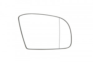 Sticla oglinda dreapta potrivit MERCEDES M 2005-2011 - asferic, incalzita, crom