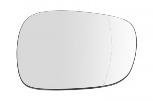 Sticla oglinda exterioara Dreapta potrivit BMW X1 (E84), X3 (E83), X3 (F25) 2003-2017 pana in 2012 - (asferica, incalzita, crom)