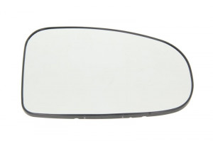 Sticla oglinda exterioara Dreapta potrivit TOYOTA IQ 2009-2015 - (convexa, incalzita, crom)
