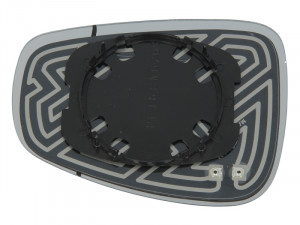 Sticla oglinda exterioara Stanga potrivit ALFA ROMEO GIULIETTA, GIULIETTA/HATCHBACK 2010-2020 - (asferica, incalzita, albastru)