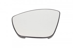 Sticla oglinda exterioara Stanga potrivit CITROEN C3 I, C3 III; PEUGEOT 2008 I, 208 I, 208 II, 208/HATCHBACK, 308 II dupa 2005 - (convexa, incalzita, crom)