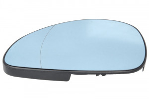 Sticla oglinda laterala Stanga potrivit CITROEN C4 I 2004-2011 - (asferice, incalzita, albastru)