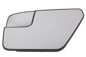 Sticla oglinda laterala Stanga potrivit FORD F-SERIES XIV dupa 2020 - (plat, cu incalzire; asistenta la schimbarea benzii; fara ECE)