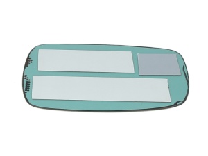 Sticla oglinda laterala Stanga potrivit FORD MONDEO I, SCORPIO II 1993-1998 pana in 1998 - (plat, incalzita) - Img 2