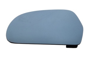 Sticla oglinda stanga potrivit SKODA OCTAVIA II, SUPERB II 2008-2013 - (asferic, cu incalzire, blue)