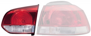 Stop lampa spate Dreapta (partea interioara, W16W/W21W, cu panou cu bec) potrivit VW GOLF VI 10.08-05.16 - Img 3
