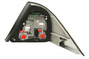 Stop lampa spate Stanga (LED/P21/4W/P21W) potrivit MERCEDES S (W220) 1998-2005 - Img 2
