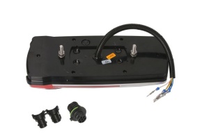 Stop spate dreapta CARMEN (LED, 12/24V, cu intermitent, cu far de ceață, lumina de marșarier, cu stop, lumină de parcare, reflector, dynamic indicator, conector: AMP 7PIN Bayonet, rosu ) - Img 2