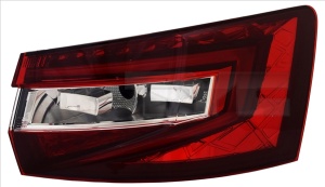Stop spate dreapta (exterior, LED, culoare sticla fumuriu, Crystal tip) potrivit SKODA SUPERB III Station wagon 2015-2019