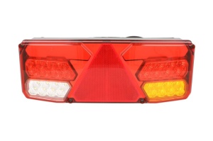 Stop spate dreapta (LED, 24V, cu intermitent, cu far de ceață, lumina de marșarier, cu stop, lumină de parcare, reflector triunghiular, cu un rezistor de sarcină indicator; cu sarcina la lumina de frana) - Img 1