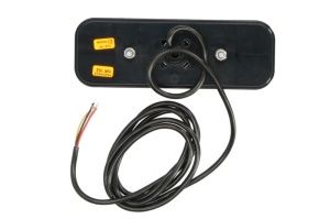 Stop spate stanga/dreapta (LED, 12/24V, cu intermitent, cu stop, lumina de parcare, reflector, lungime cablu: 2m, numar conexiuni: 4, 200x70x30mm) - Img 2
