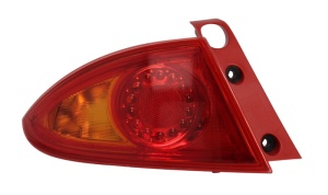 Stop spate Stanga (exterior, P21W, culoare semnalizator galben, culoare sticla rosu) potrivit SEAT LEON 1P Hatchback 2005-2009