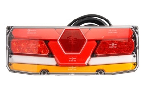 Stop spate stanga (LED, 12/24V, cu intermitent, cu far ceață, lumina de marșarier, cu stop, lumină de parcare, cu iluminare placuta, reflector, indicator dinamic) - Img 1