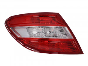 Stop tripla lampa spate stanga potrivit MERCEDES Clasa C LIMUZINA 2007-2011 - (Semnalizator alb, culoare sticla: rosu)
