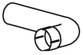 Teava esapament (lungime:392mm) EURO 5 potrivit MAN TGM I D0836LFL63-D0836LFL67 10.05-03.22 - Img 2