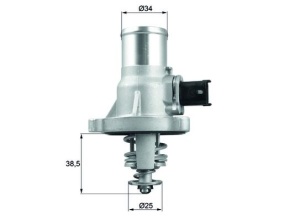 Termostat lichid racire (105°C, in carcasa) potrivit ALFA ROMEO 159; CHEVROLET AVEO, AVEO / KALOS, CRUZE, ORLANDO, TRAX; FIAT CROMA; OPEL ASTRA H CLASSIC, ASTRA J, ASTRA J GTC 1.4-1.8LPG 06.05- - Img 1