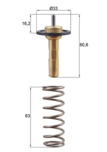 Termostat lichid racire (90°C) potrivit VOLVO C30, C70 II, S40 II, S60 II, S80 II, V40, V50, V60 I, V70 III, V70 III/KOMBI, XC60 I, XC70 II 2.0-2.4DH 08.07-07.18 - Img 1