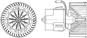 Ventilator habitaclu potrivit OPEL MERIVA A 1.3D-1.8 05.03-05.10 - Img 2