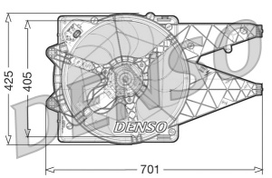 Ventilator radiator (cu carcasa) potrivit FIAT DOBLO, DOBLO CARGO 1.3D-2.0D 01.10- - Img 3