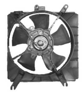Ventilator radiator (cu carcasa) potrivit KIA RIO I 1.3/1.5 08.00-02.05 - Img 3