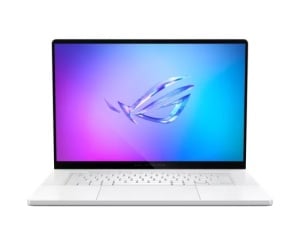 Laptop gaming ASUS ROG Zephyrus G16 GA605WI-QR080, 16" 2.5K OLED 240Hz, AMD Ryzen™ AI 9 HX 370, 32GB RAM, SSD 2TB, GeForce RTX 4070 8GB, Fara sistem de operare, Platinum White