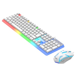 Tasttura Gaming VONN 104 cu fir RGB Backlight + mouse