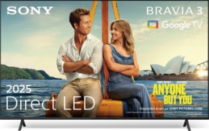 Televizor Sony BRAVIA 3 LED 43S39, 108 cm, Smart Google TV, 4K Ultra HD, Clasa E (Model 2025)