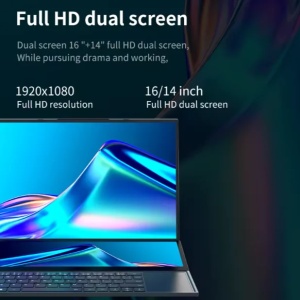 Laptop 16" + 14" Dual Screen Alfa DS16, 512GB SSD, 16 GB RAM DDR4, i7-9750H 6 cores, UHD Graphics, Windows 11 - Img 4