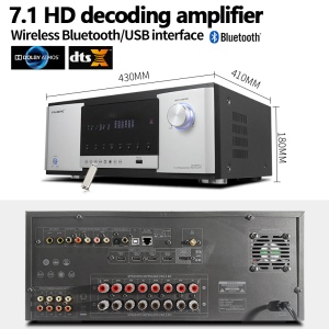 Sistem home theater 7.1DTS încastrat, amplificator digital HD, sunet surround PAHOPE03 - Img 5