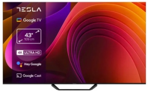 Televizor Tesla LED 43E655BUS 109 cm Smart Google TV 4K Ultra HD Clasa F