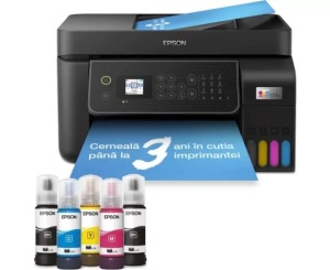 Multifunctional Inkjet CISS EPSON L5310 Color, A4, LAN/USB/Wi-Fi, Negru