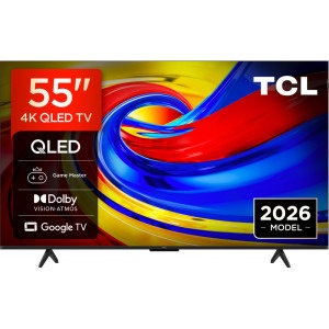 Televizor LED TCL Smart TV QLED 55P7L Seria P7L 139cm negru 4K UHD HDR