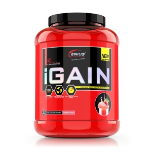 iGAIN, pudra, 2750g/22 serv, Genius Nutrition, Mix pentru crestere masa musculara