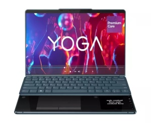 Laptop LENOVO Yoga Book 9 13IMU9, 13.3" 2.8K OLED Touch, Intel® Core™ Ultra 7 155U, 32GB RAM, SSD 1TB, Intel Integrated Graphics, Windows 11 Pro, Tidal Teal