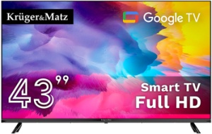 Televizor Smart Full HD Kruger Matz 43 INCH 108CM H265 HEVC Google TV
