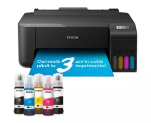 Imprimanta InkJet CISS Color EPSON EcoTank L1230, A4, USB, Negru