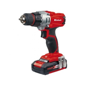 Masina de gaurit si insurubat fara fir Einhell Power X-Change TE-CD 18/2 Li Kit, 18 V, 2x1,5 Ah, 44 Nm