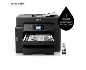 Multifunctional inkjet EPSON EcoTank M15140, Monocrom, Duplex, Retea, Wireless, A3+