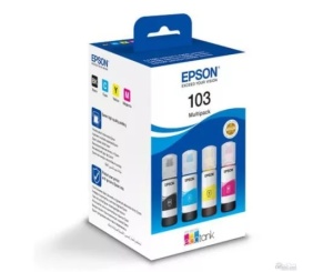 Pack Cerneala EPSON 103 C13T00S64A, 4 x 70 ml, Black/Cyan/Magenta/Yellow