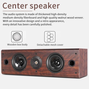 Sistem home theater turn 7.1 cu sunet surround, sistem home theater din lemn, de podea PAHOPE02 - Img 2