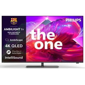 Televizor LED Philips Smart TV The One 65PQS9011/12 Seria PQS9011/12 164cm 4K UHD HDR Ambilight pe 3 laturi
