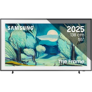 Televizor LED Samsung Smart TV The Frame QLED QE55LS03F Seria LS03F 138cm negru 4K UHD HDR