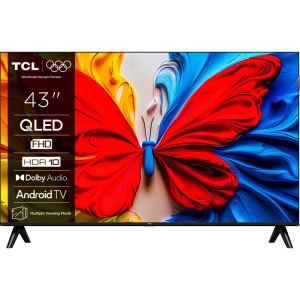 Televizor LED TCL Smart TV QLED 43S5K Seria S5K 108cm negru Full HD