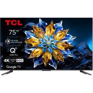 Televizor LED TCL Smart TV QLED 75C655 Pro Seria C655 Pro 189cm 4K UHD HDR