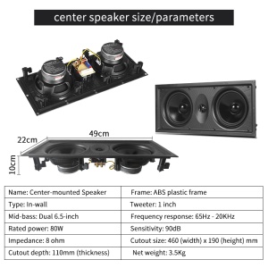 Sistem home theater 7.1DTS încastrat, amplificator digital HD, sunet surround PAHOPE03 - Img 3