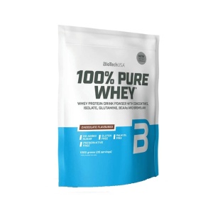 100% Pure Whey 1kg, pudra, Biotech USA, Concentrat si izolat proteic din zer